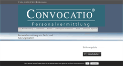 Desktop Screenshot of convocatio.de