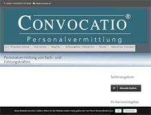 Tablet Screenshot of convocatio.de